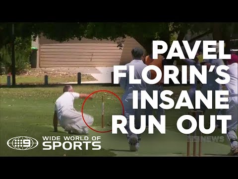 Pavel Florin's insane run out in Australia | Wide World of Sports
