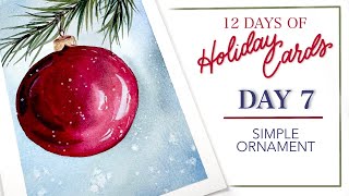 Simple Tree Ornament - Day 7 of 12 Days Of Holiday Cards