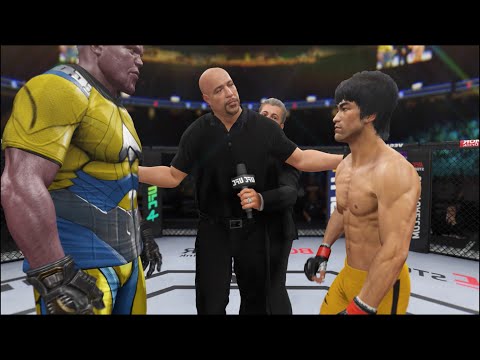 Titan Thanos vs. Bruce Lee - EA Sports UFC 4 - Epic Fight 🔥🐲