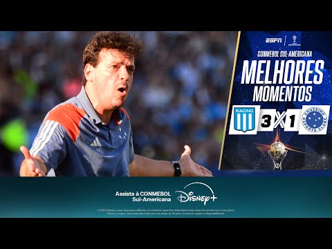 Gols e lances de Racing x Cruzeiro