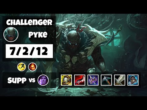 Pyke 11.14 Gameplay Challenger Replay S11 Support (7/2/12) - BR
