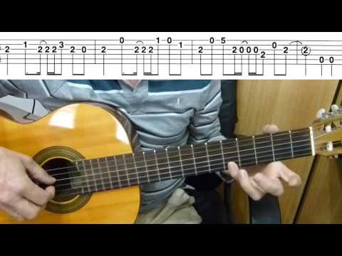 Guitar lesson - Axel F - Easy Guitar melody tutorial + TAB