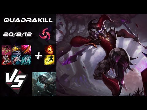 SUPPORT Shaco vs Senna [QUADRAKILL] - EU Grandmaster Patch 14.9