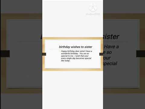 Best birthday wishes for sister # Birthday wishes