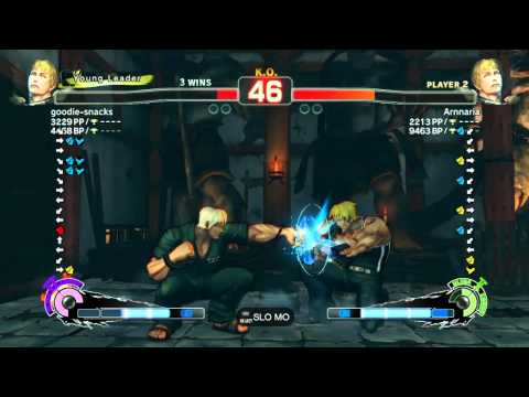 SSF4 AE 2012: goodie-snacks vs Arnnaria (Cody mirror) - match 2