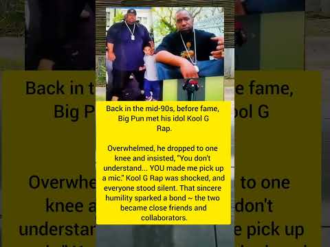 When Big Pun Knelt Before Kool G Rap at.. #shorts #viral #trending #rap
