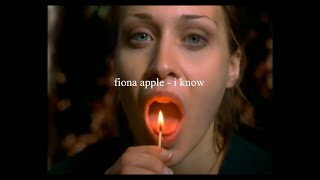 fiona apple - i know // español