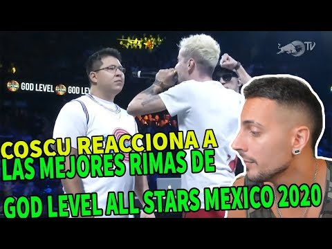 COSCU REACCIONA A LAS MEJORES RIMAS DE GOD LEVEL ALL STARS MEXICO 2020