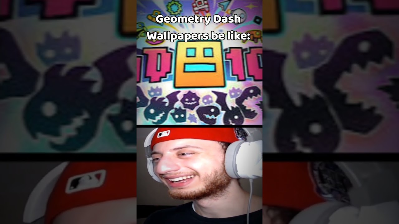 Geometry Dash Wallpapers are just cool! 😄 #geometrydash #gdmemes