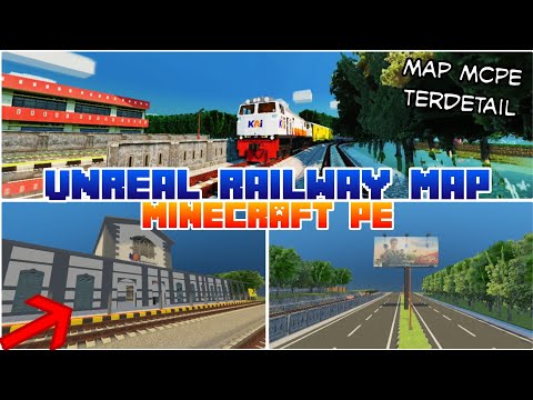 UNBELIEVABLE! MOST REALISTIC INDONESIAN MCPE TRAIN MAP!