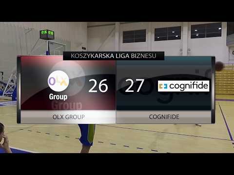 OLX Group  vs Cognifide - 1 kolejka - Grupa A Poznań - Koszykarska Liga Biznesu