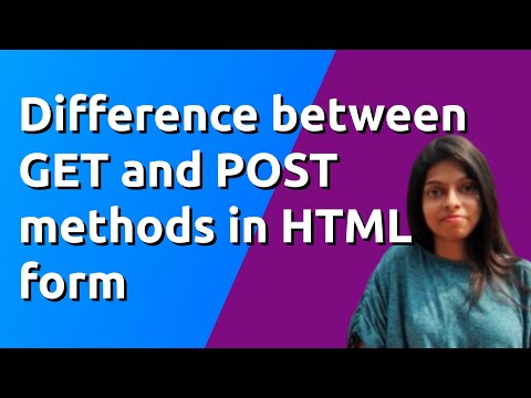 Difference between GET and POST method in HTML form | GET vs POST method in