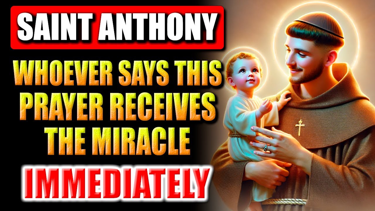 🛑LISTEN ONCE AND RECEIVE YOUR IMPOSSIBLE REQUEST TODAY - PRAYER TO OUR LADY AND SAINT ANTHONY🙏
