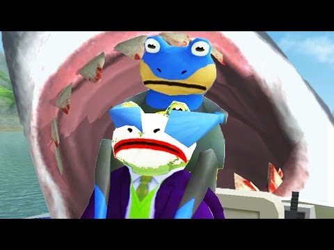 ULTIMATE FROG BLIMP GIANT SHARK BATTLE - Amazing Frog - Part 64 | Pungence