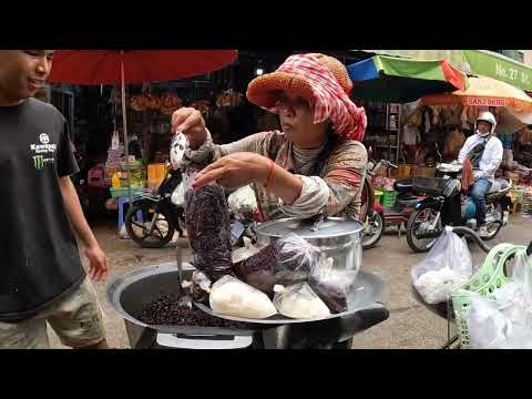 Amazing Cambodian Wet Market Tour 2025 - Walking Show at Boeng Trabek Plaza, Phnom Penh, Cambodia 