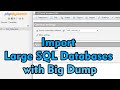 How To Import Large SQL File Database To Live Website PhpMyAdmin Using BigDump