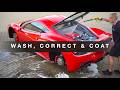 How I Wash Correct Ceramic Coat A Ferrari 458 Full Detail