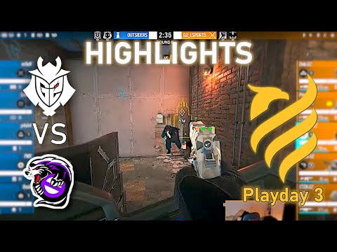 GREAT GAME! G2 vs Outsiders (VP) - HIGHLIGHTS - Playday 3 - EUL 2022 Stage 1 - R6 Esport