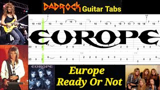 Ready Or Not - Europe - Guitar + Bass TABS Lesson