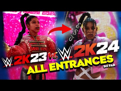 WWE 2K23 vs WWE 2K24 All Entrances so far!