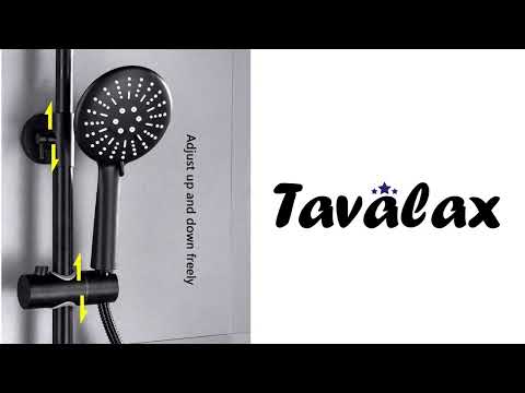 Tavalax d2 Aukštos Kokybės Dušo Sistema su Reguliuojamu Aukščiu ir Dušo Galvutėmis video