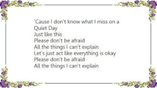 Fort Lean - Quiet Day Lyrics