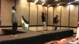 Ghetto I'z performing at Miss Teen Lesotho