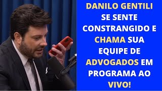 O APRESENTADOR DO SBT(THE NOITE) DANILO GENTILI CHAMA OS SEUS ADVOGADOS EM ENTREVISTA AO VIVO.
