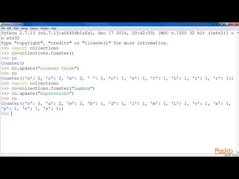 Learning Python Counter Packtpub Com
