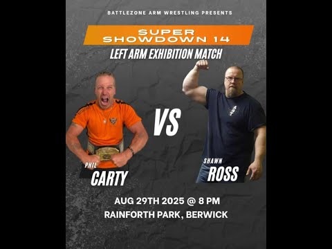 Left hand super heavy.  Phil Carty vs Shawn Ross