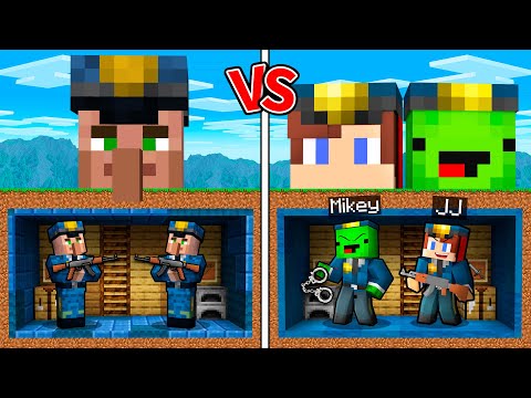 JJ e Mikey contro gli abitanti del villaggio nella battaglia della BASE DI SICUREZZA MILITARE - M...