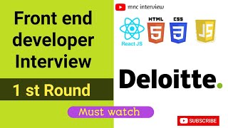 Download the video "Deloitte Front end developer interview | Deloitte interview 2023 | reactjs Developer interview 2023"