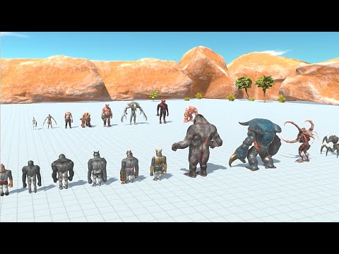 INFERNALS VS 2 FACTION  - Animal  revolt Battle Simulator