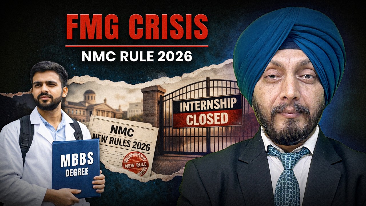 FMG Internship Crisis Explained | NMC New Rule 2026 | 43,250 Internship Seats | MY CAREER MY FUTURE