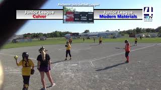 Rochester Girls Softball League - Junior League - Modern Materials vs Culver