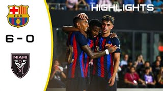 Barcelona vs inter Miami 6 - 1, All Goals and skills Highlights- 2022