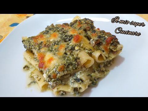 la pasta al forno filante con ricotta e spinaci strepitosa