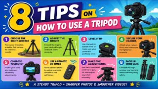 8 tips on how to use a tripod
