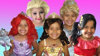 Disney Princess Ariel Belle Elsa and Aurora | Halloween Costumes and Jewelry