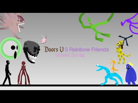 Doors VS Rainbow Friends (Street Scrap)| LSPLASH & Red Vs Roy & Charcle