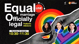 Thailand’s milestone: equal marriage officially legal