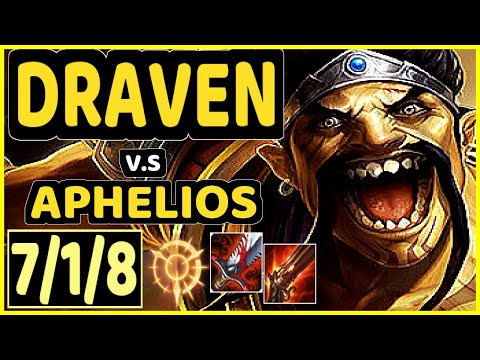 TYLER1 (DRAVEN) vs APHELIOS - 7/1/8 KDA BOTTOM ADC GAMEPLAY - NA Ranked DIAMOND