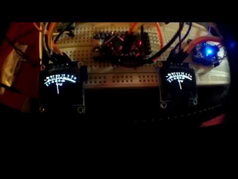 VU Meters - Arduino Pro-Mini OLED Displays + Code