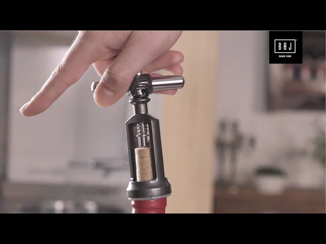 Vídeo relacionado con Flow Barware - Sacacorchos, abrebotellas de vino, mango de palisandro y extractor de corcho de acero inoxidable con doble bisagra. Uso profesional para bar, restaurante, sumiller