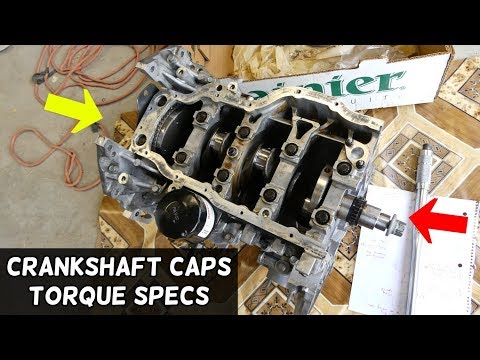 CRANKSHAFT MAIN BEARINGS TORQUE SPECS SEQUENCE KIA FORTE SOUL 1.8 2.0 NU