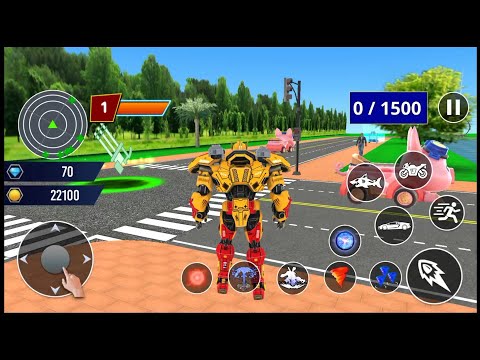 Shark Robot Car Game Bike Games - Android Gameplay