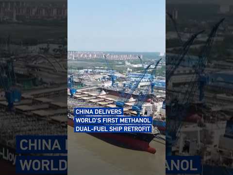 China delivers world's first methanol dual-fuel ship retrofit #coolchina