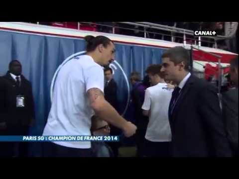 Reporter hits Zlatan Ibrahimovic's son ! 2014 05 07