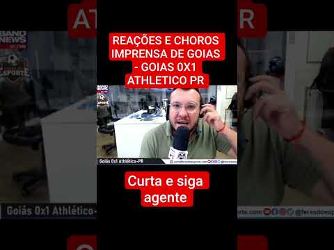 REAÇÕES E CHOROS DA IMPRENSA DE GOIAS #serieb #remo