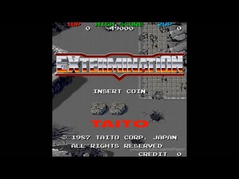 Extermination 1987 Taito Mame Retro Arcade Games